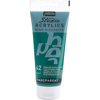 Pebeo Acrylic Studio 100ml Phthocyanine Green 42