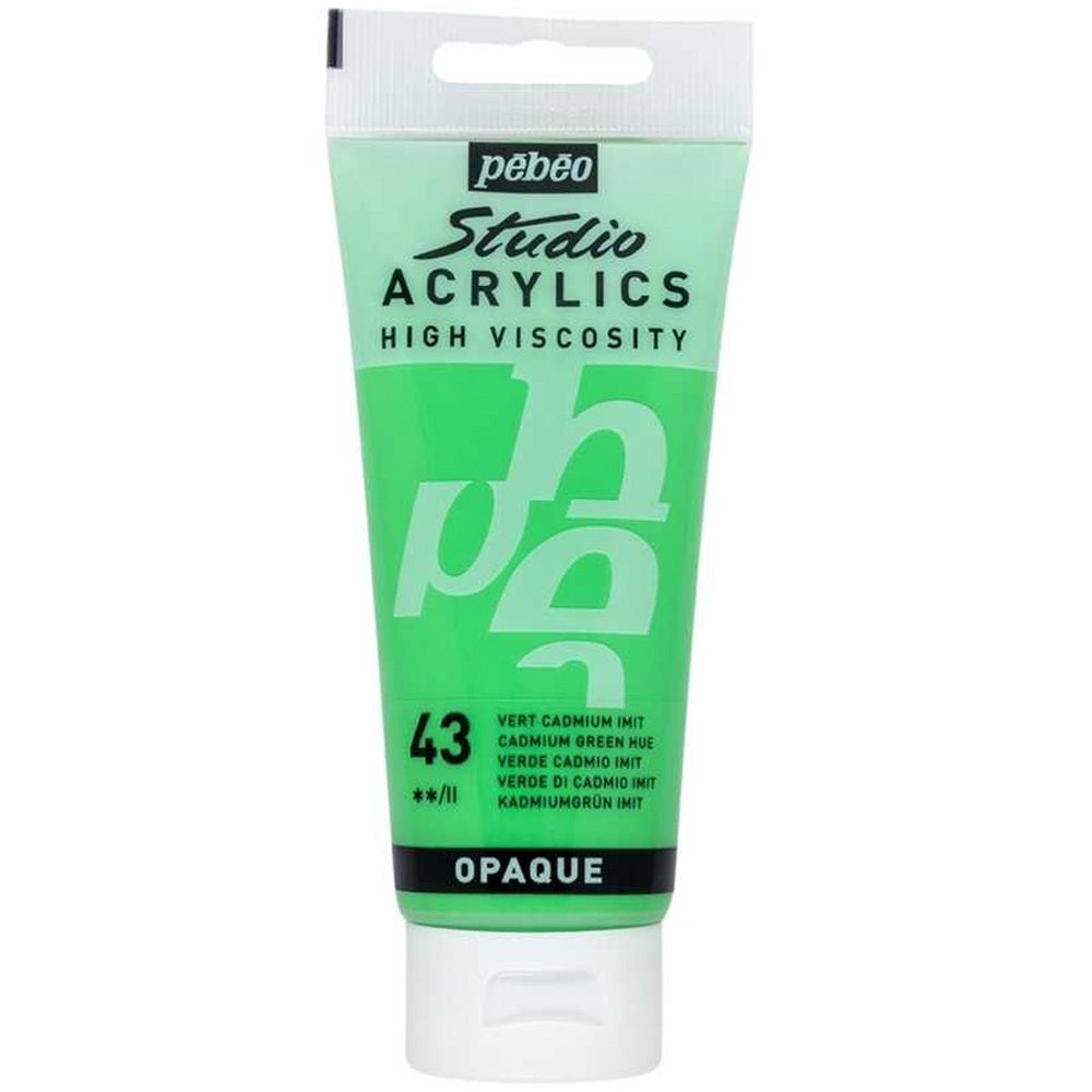 Pebeo Acrylic Studio 100ml Cadmium Green 43