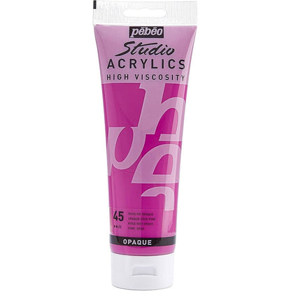 Pebeo Acrylic Studio 100ml Vivid Pink 45