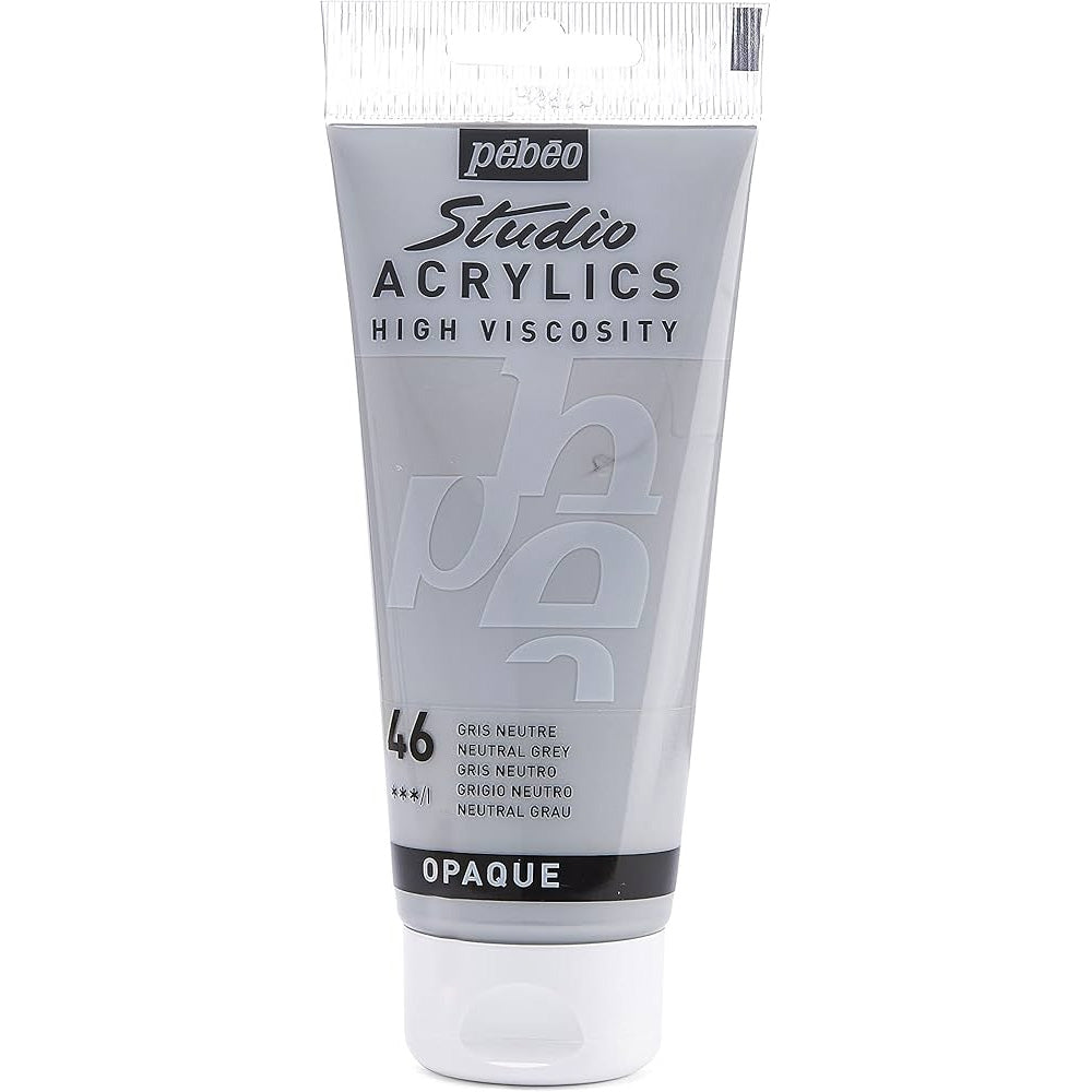 Pebeo Acrylic Studio 100ml Neutral Grey 46