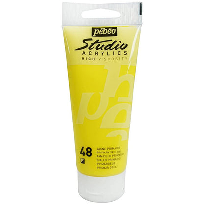 Pebeo Acrylic Studio 100ml Primary Yellow 48