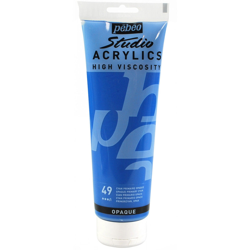 Pebeo Acrylic Studio 100ml Primary Cyan 49