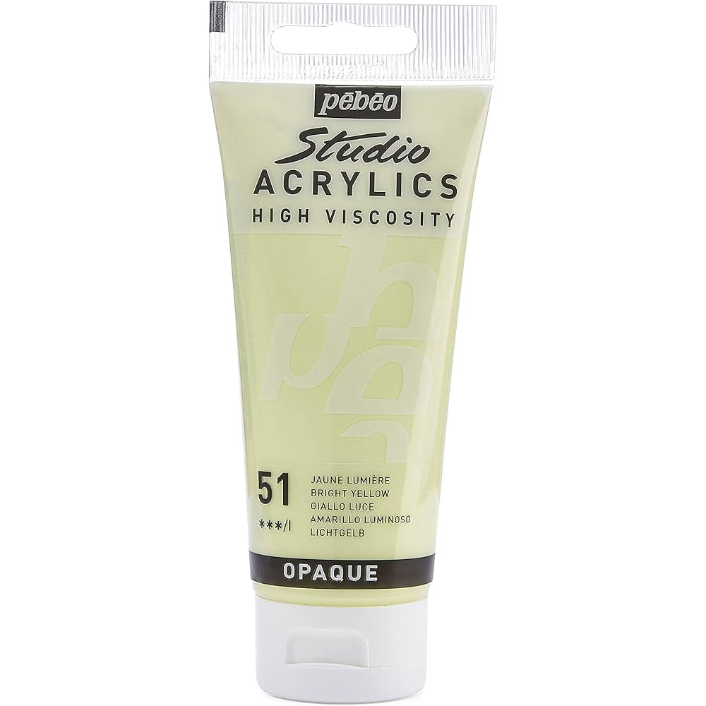 Pebeo Acrylic Studio 100ml Bright Yellow 51