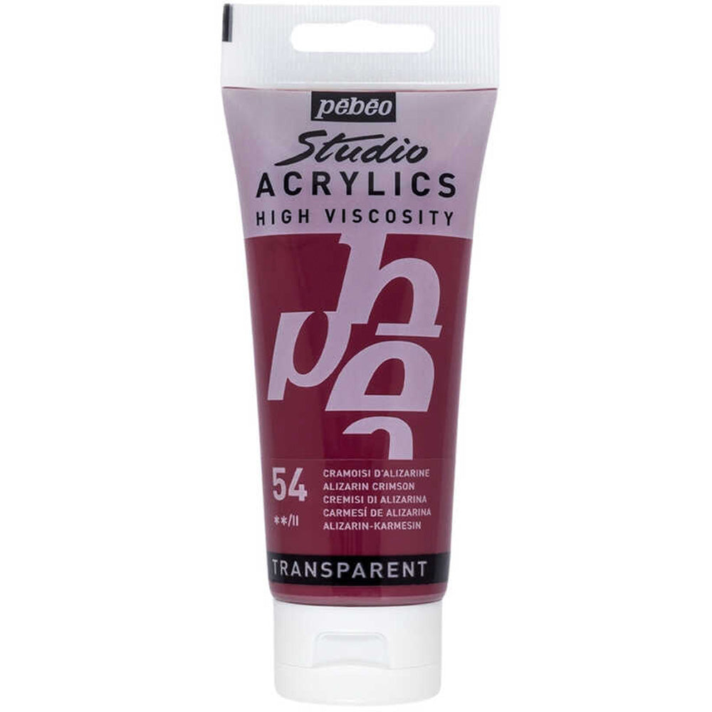 Pebeo Acrylic Studio 100ml Alizarin Crimson 54