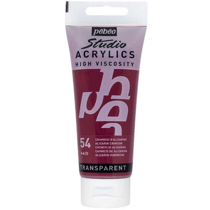 Pebeo Acrylic Studio 100ml Alizarin Crimson 54