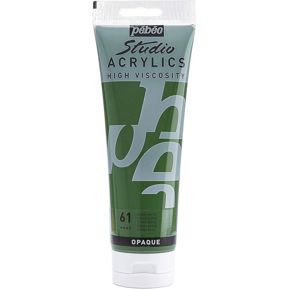 Pebeo Acrylic Studio 100ml Green Earth 61