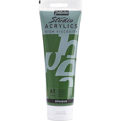 Pebeo Acrylic Studio 100ml Green Earth 61