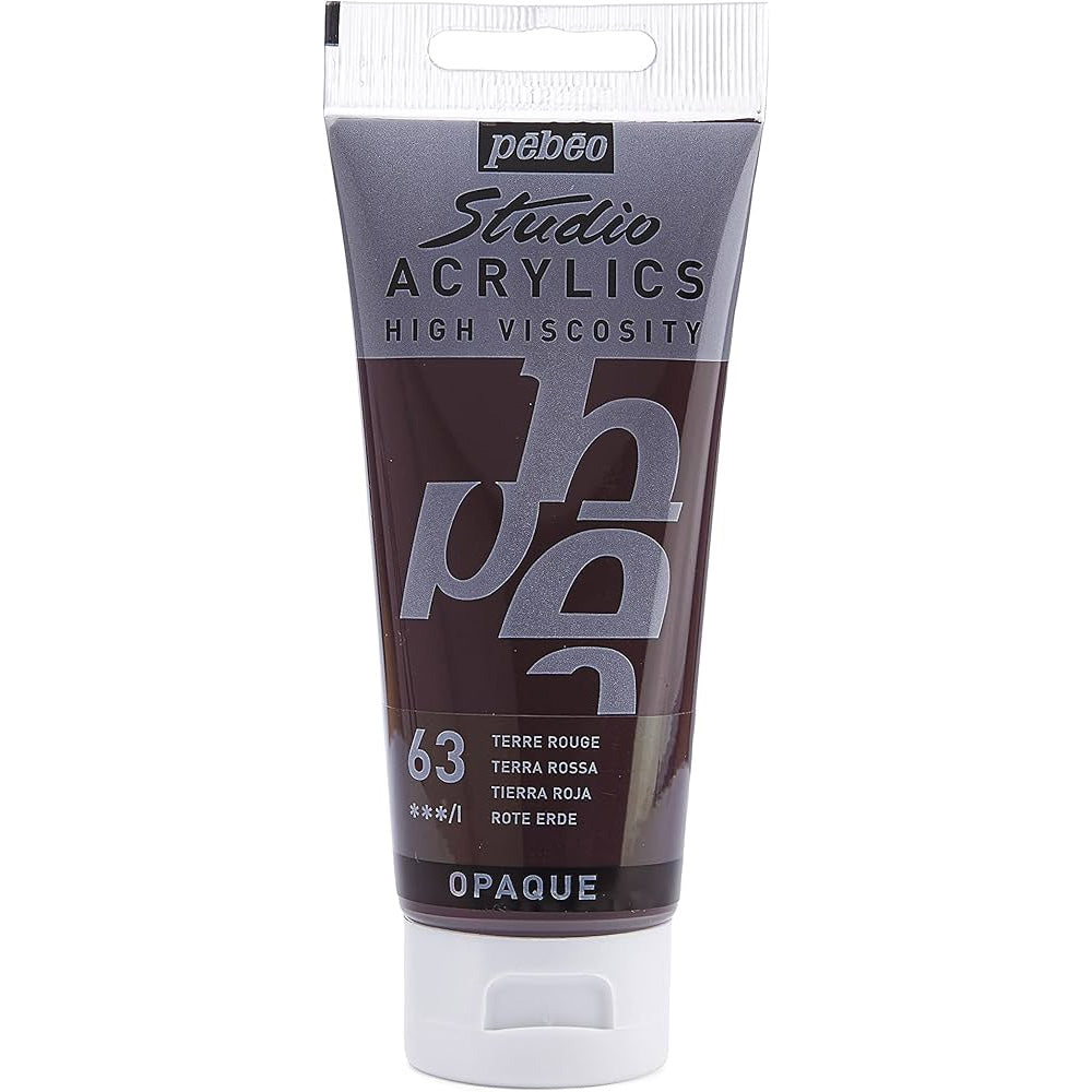 Pebeo Acrylic Studio 100ml Terra Rossa 63