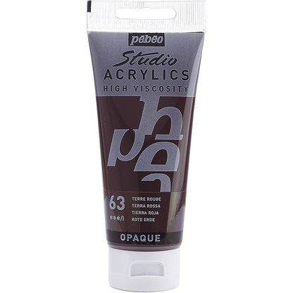 Pebeo Acrylic Studio 100ml Terra Rossa 63