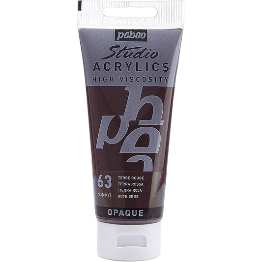 Pebeo Acrylic Studio 100ml Terra Rossa 63