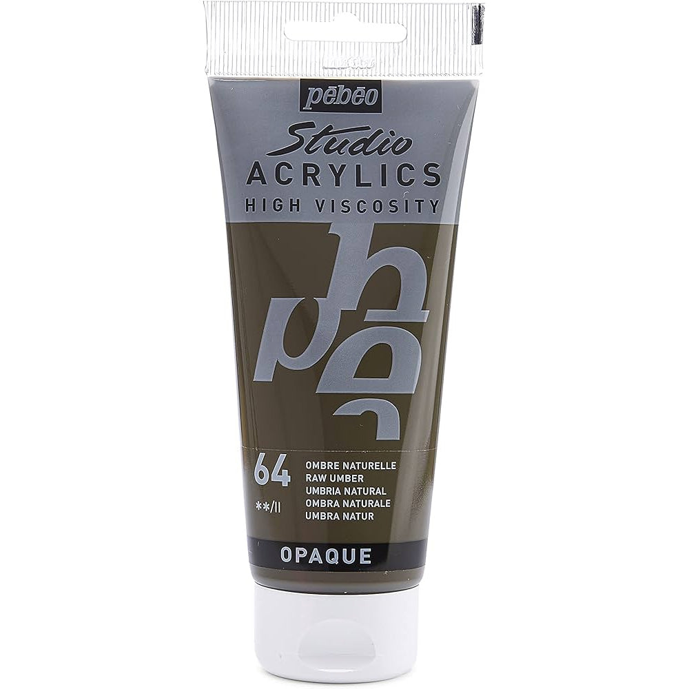 Pebeo Acrylic Studio 100ml Raw Umber 64