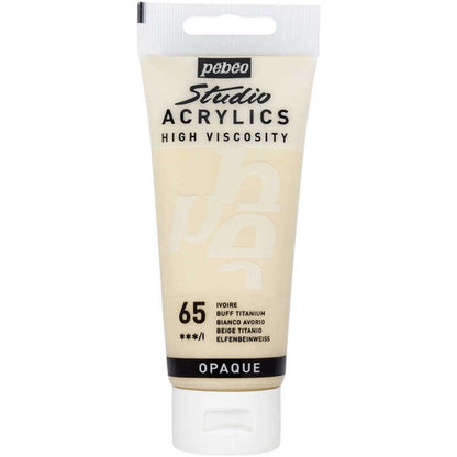 Pebeo Acrylic Studio 100ml Buff Titanium 65