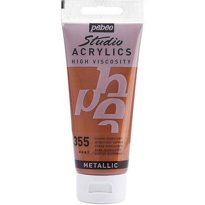 Pebeo Acrylic Studio 100ml Iridescent Copper 355