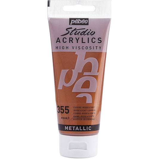 Pebeo Acrylic Studio 100ml Iridescent Copper 355