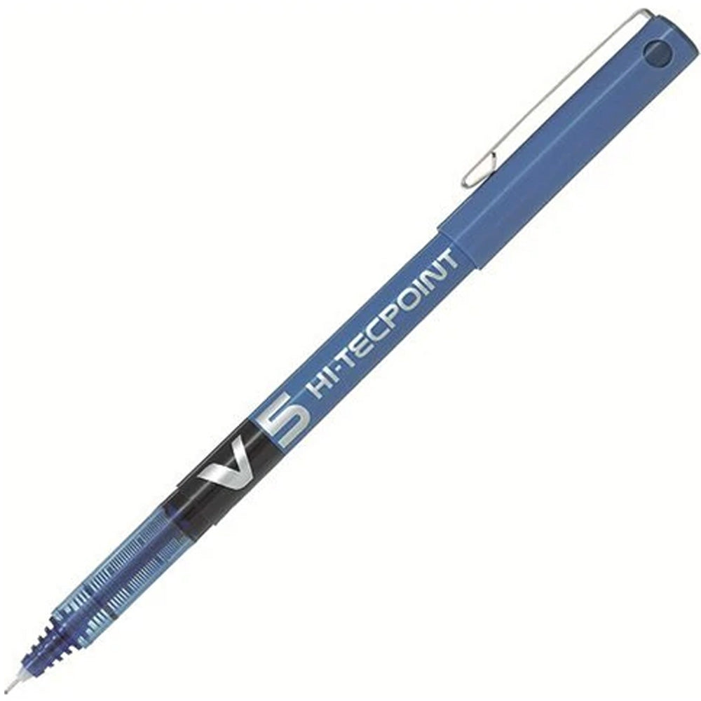 Pilot V5 Grip Hi-TecPoint Mavi