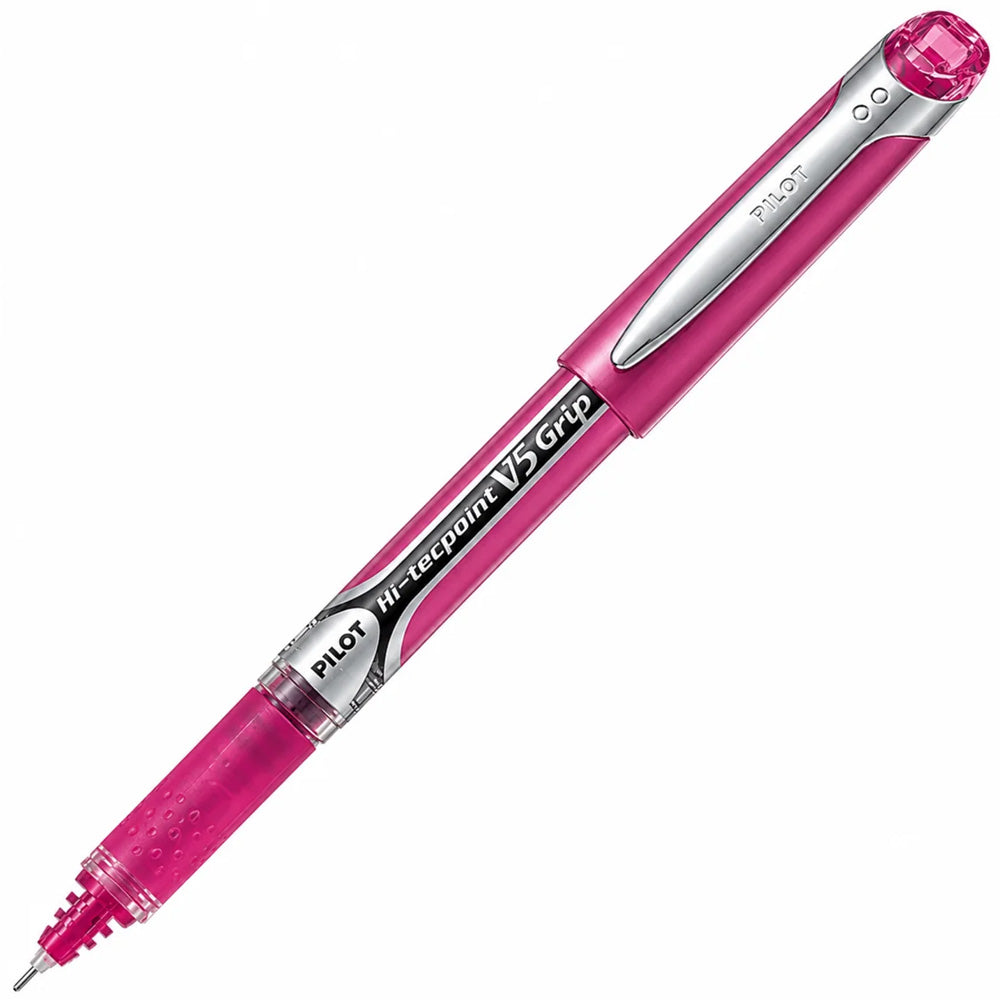 Pilot V5 Grip Hi-TecPoint Pembe