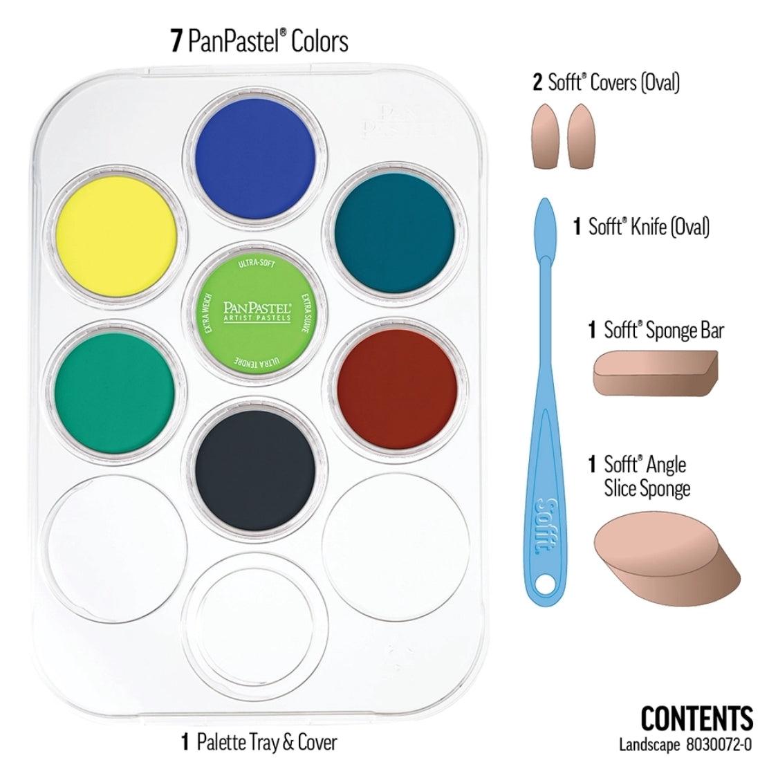 PanPastel Ultra Soft Artist Pastel Landscape Set 7'li