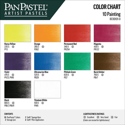PanPastel Ultra Soft Artist Pastel Painting Set 10'lu