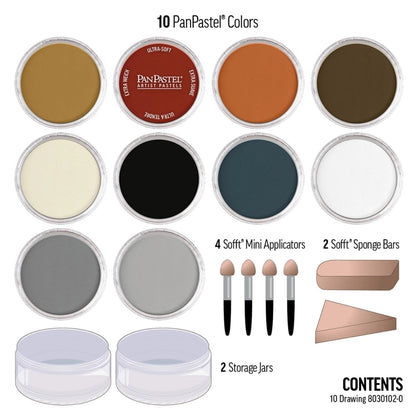 PanPastel Ultra Soft Artist Pastel Drawing Set 10'lu