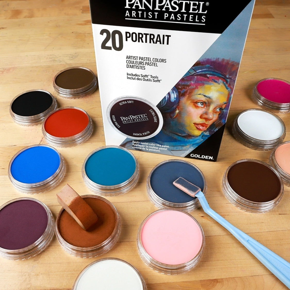 PanPastel Ultra Soft Artist Pastel Portrait Set 20'li - COLORBOX