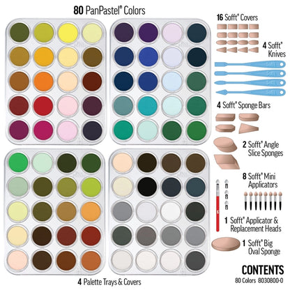 PanPastel Ultra Soft Artist Pastel Full Range Original Colours 80'li