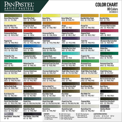 PanPastel Ultra Soft Artist Pastel Full Range Original Colours 80'li