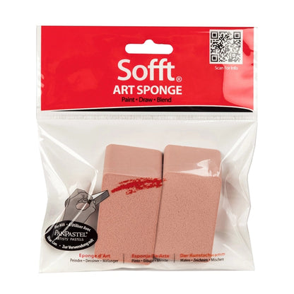 PanPastel Sofft 2 Sponge Bar Angle Slice Flat Set 2'li
