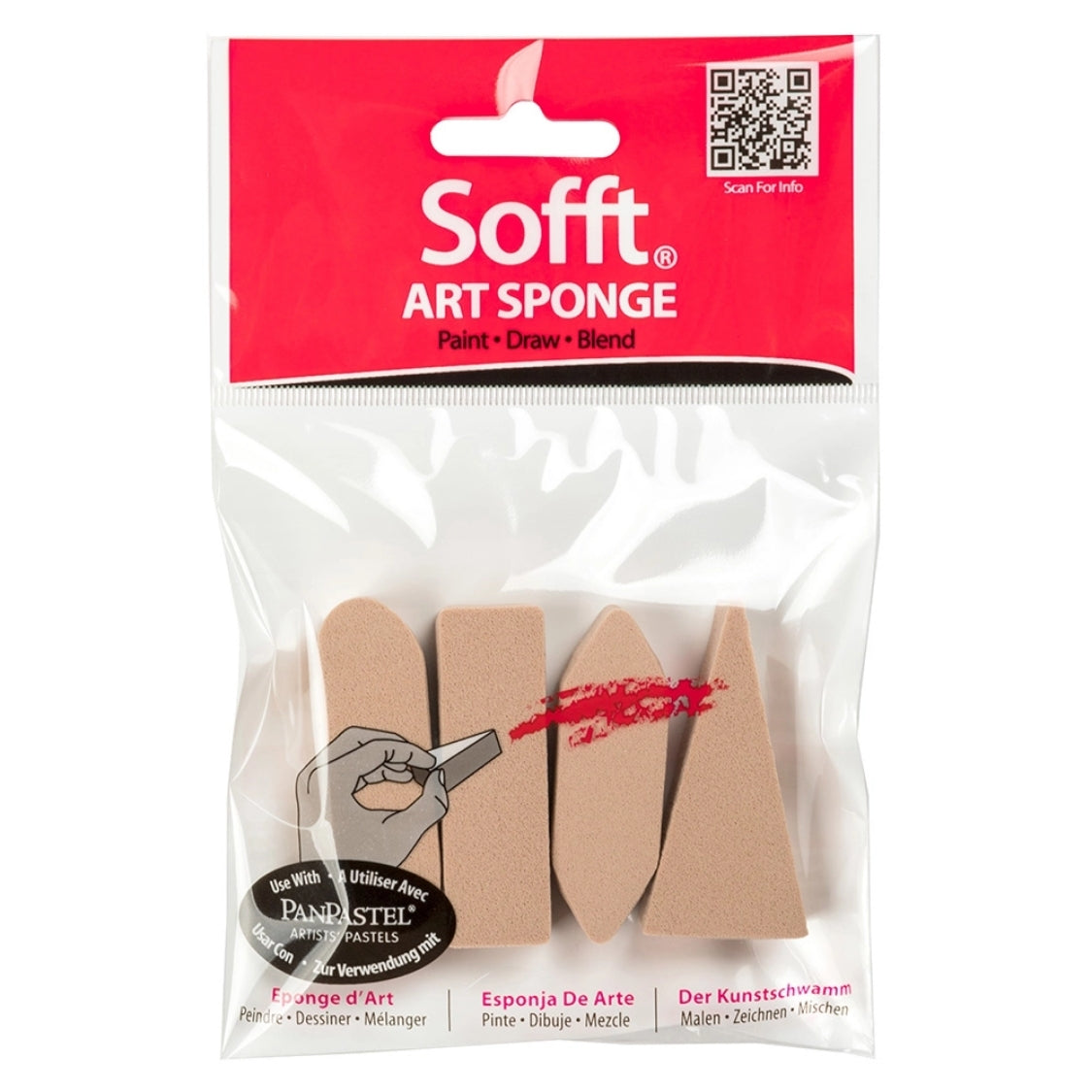 PanPastel Sofft 4 Sponge Bar Mix Set 4'lü