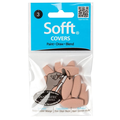 PanPastel Sofft Tool Covers Oval 3 - 10'lu