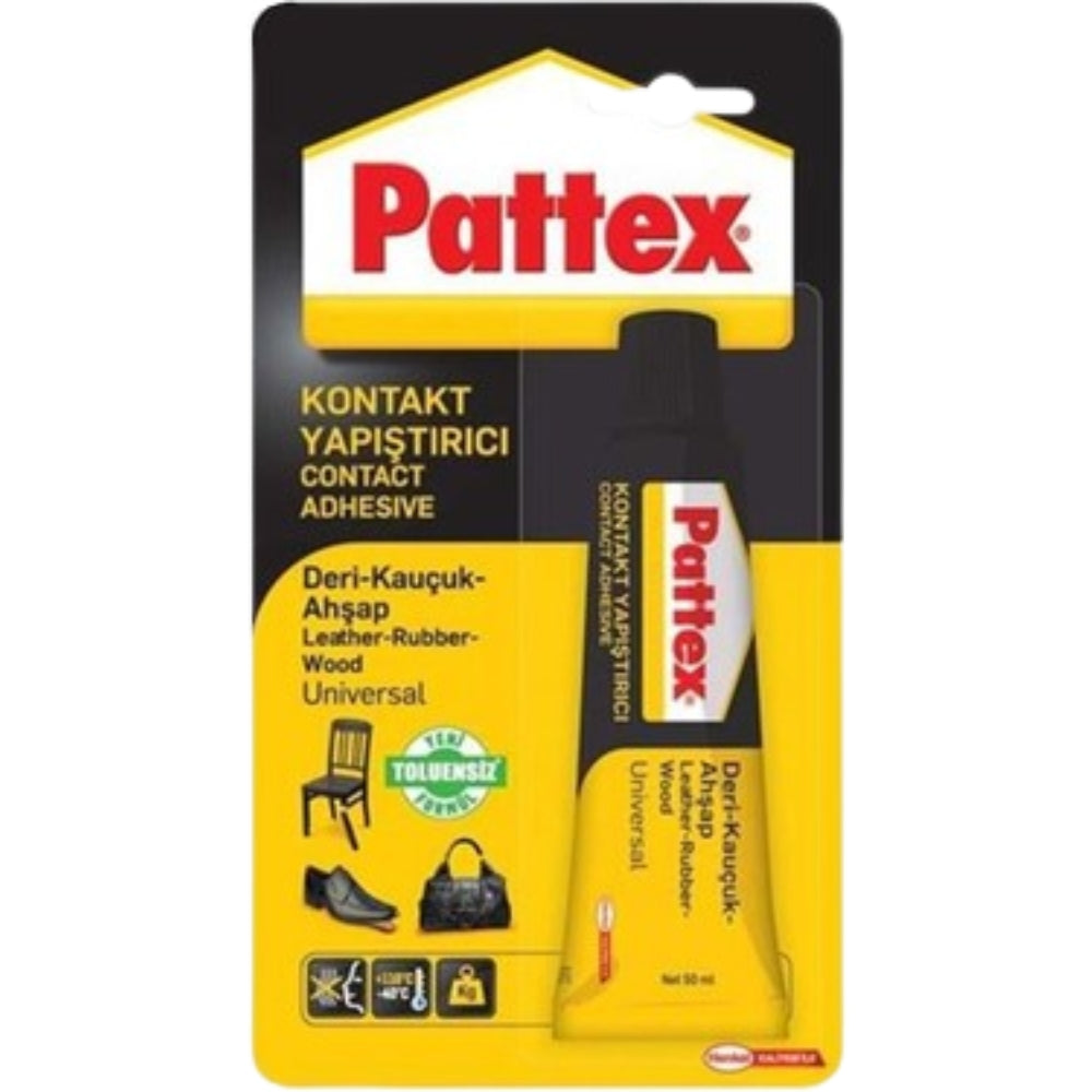 Pattex Deri Kauçuk Ahşap Yapıştırıcı 50g Tüp