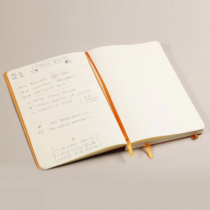 Rhodia Rhodiarama Kişisel Dot Ajanda A5 (148x210mm) Taupe 120 Sayfa Numaralı