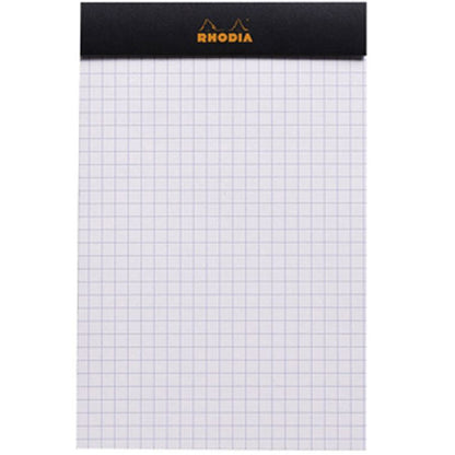 Rhodia Basics No.14 Kareli Bloknot 80gr (110x170mm) 80 Yaprak Siyah Kapak
