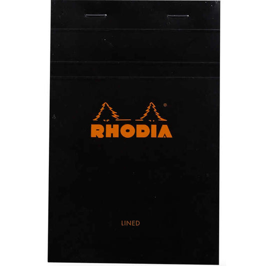 Rhodia Basics No.14 Çizgili Bloknot 80gr (110x170mm) 80 Yaprak Siyah Kapak
