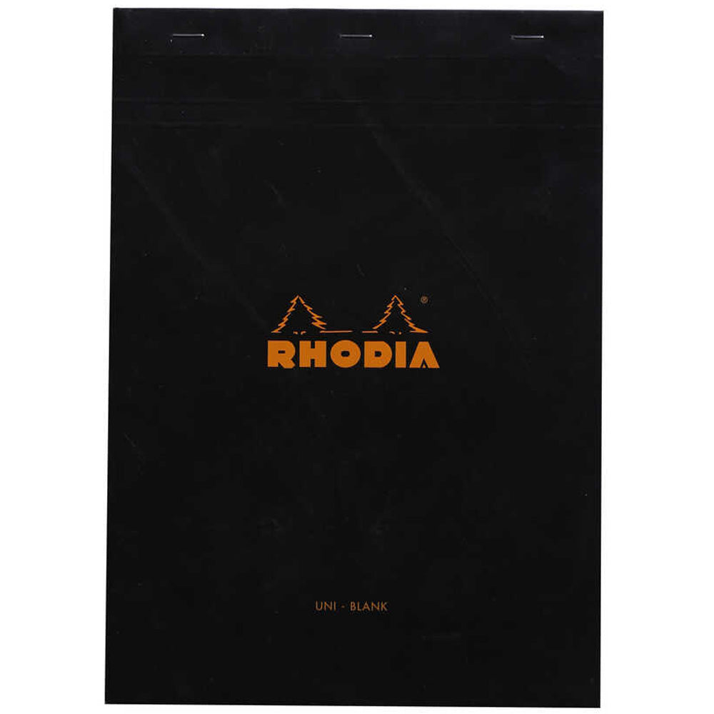 Rhodia Basics No.18 Çizgisiz Bloknot 80gr A4(210x297mm) 80 Yaprak Siyah Kapak