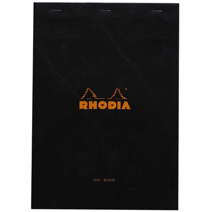 Rhodia Basics No.18 Çizgisiz Bloknot 80gr A4(210x297mm) 80 Yaprak Siyah Kapak