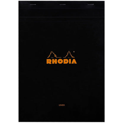 Rhodia Basics No.18 Çizgili Bloknot 80gr A4(210x297mm) 80 Yaprak Siyah Kapak