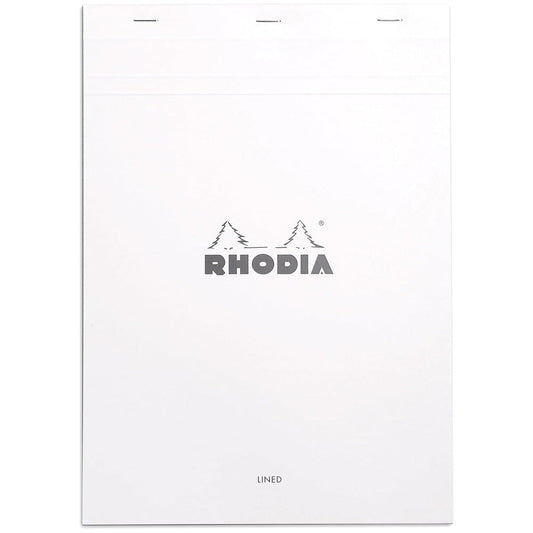Rhodia Basics No.18 Çizgili Bloknot 80gr A4(210x297mm) 80 Yaprak Beyaz Kapak
