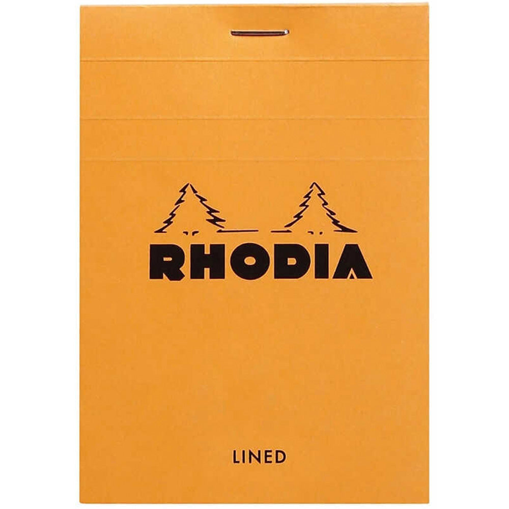 Rhodia Basics No.12 Çizgili Bloknot 80gr 85x120mm 80 Yaprak Turuncu Kapak