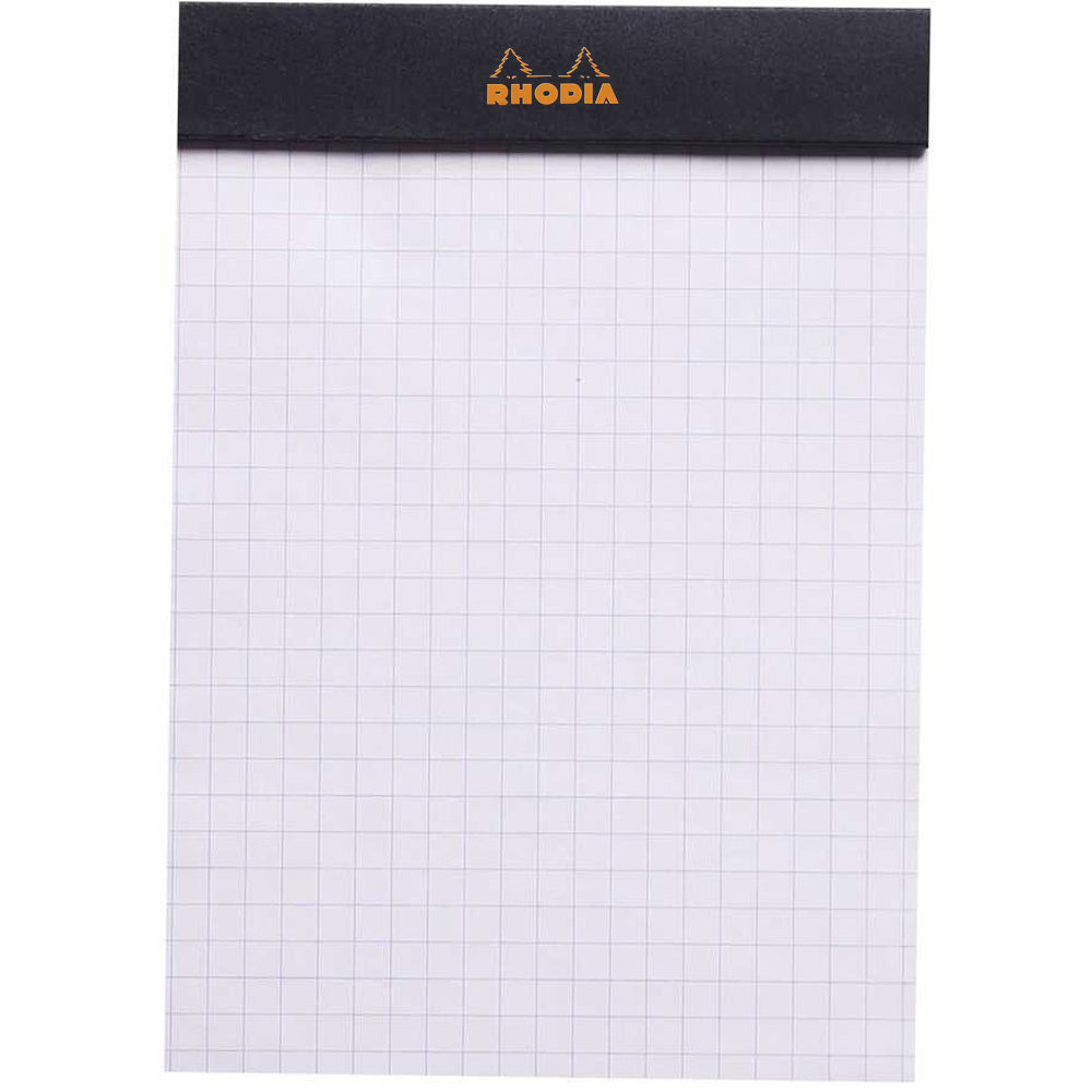 Rhodia Basics No.13 Kareli Bloknot 80gr A6(105x148cmm) 80 Yaprak Siyah Kapak