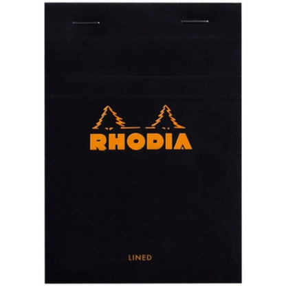 Rhodia Basics No.13 Çizgili Bloknot 80gr A6(105x148mm) 80 Yaprak Siyah Kapak