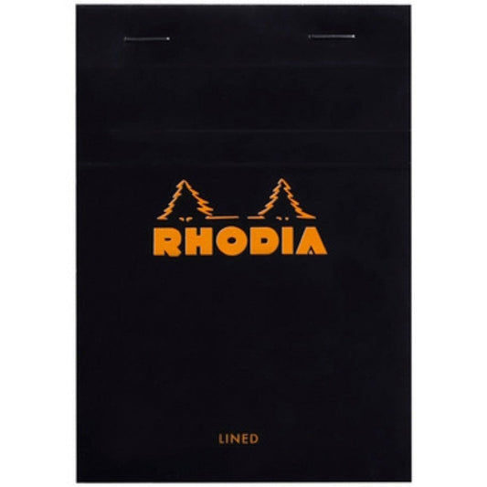 Rhodia Basics No.13 Çizgili Bloknot 80gr A6(105x148mm) 80 Yaprak Siyah Kapak