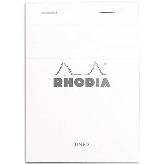 Rhodia Basics No.13 Çizgili Bloknot 80gr A6(105x148mm) 80 Yaprak Beyaz Kapak