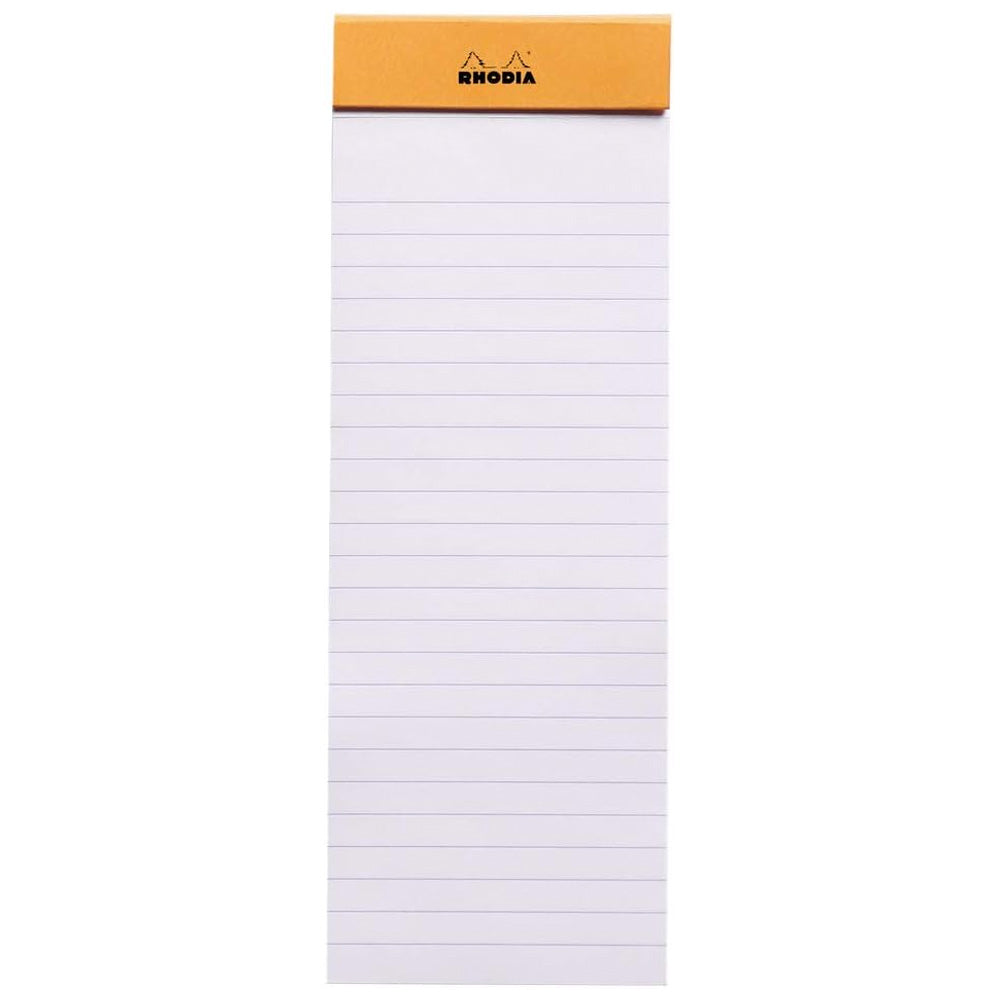 Rhodia Basics No.8 Çizgili Bloknot 80gr 74x210mm 80 Yaprak Turuncu Kapak