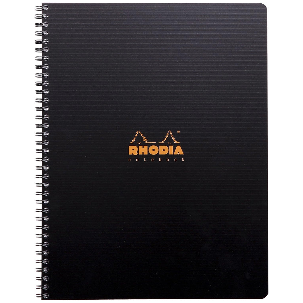 Rhodia Active Spiralli Notebook Kareli Defter 90gr A4+(225x297mm) 80 Yaprak Siyah Kapak