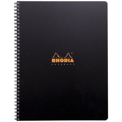 Rhodia Active Spiralli Notebook Kareli Defter 90gr A4+(225x297mm) 80 Yaprak Siyah Kapak