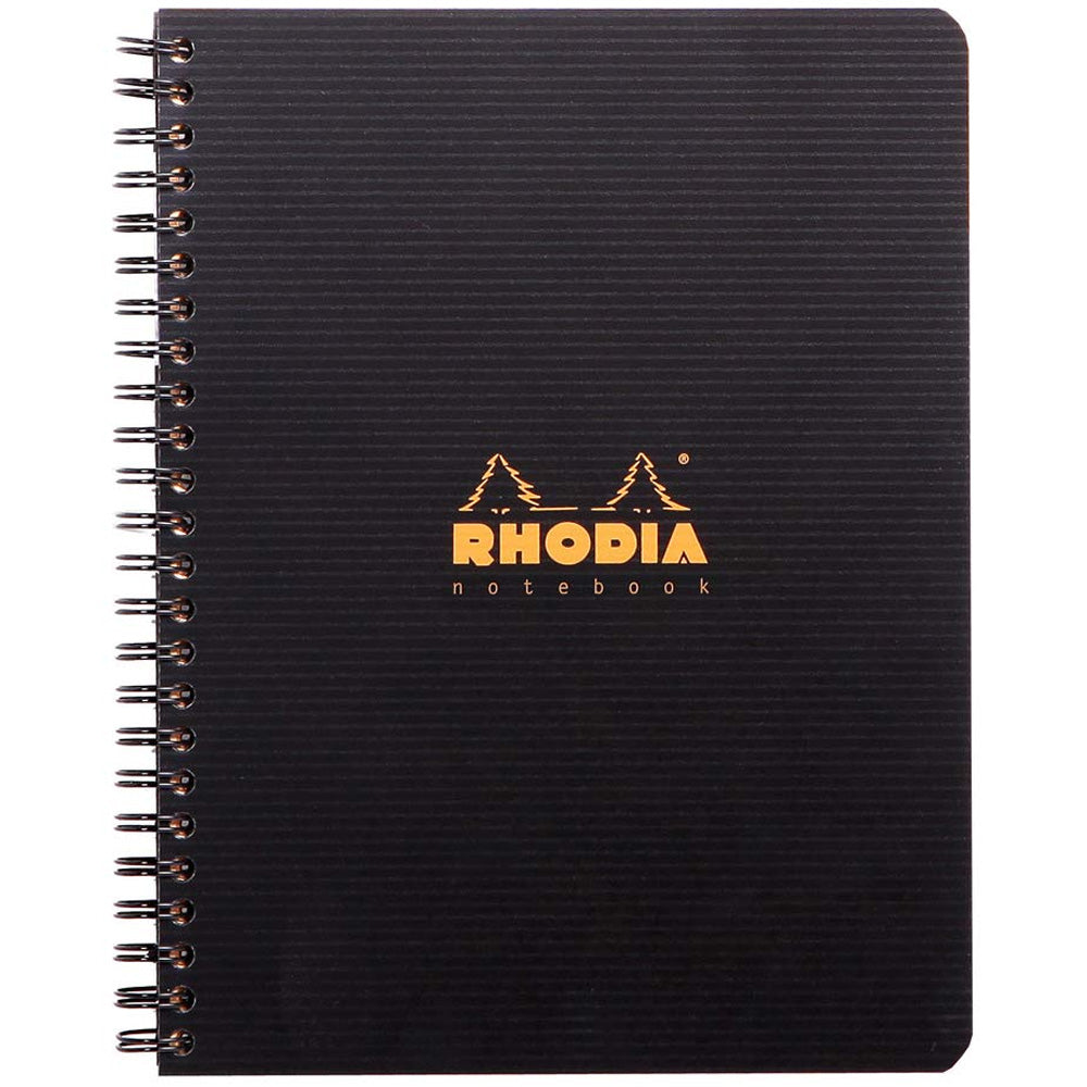 Rhodia Active Spiralli Notebook Kareli Defter 90gr A5+(160x210mm) 80 Yaprak Siyah Kapak