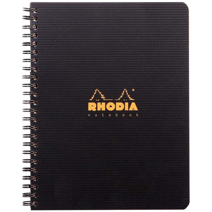 Rhodia Active Spiralli Notebook Çizgili Defter 90gr A5+(160x210mm) 80 Yaprak Siyah Kapak
