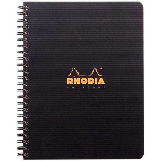 Rhodia Active Spiralli Notebook Çizgili Defter 90gr A5+(160x210mm) 80 Yaprak Siyah Kapak