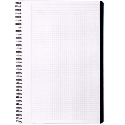 Rhodia Active Spiralli Lastikli 4 Delikli Kareli Defter 90gr A4+(225x297mm) 80 Yaprak Siyah Kapak