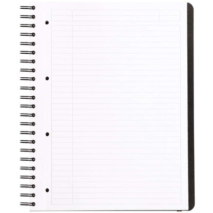 Rhodia Active Spiralli Lastikli 4 Delikli  Çizgili Defter 90gr A4+(225x297mm) 80 Yaprak Siyah Kapak
